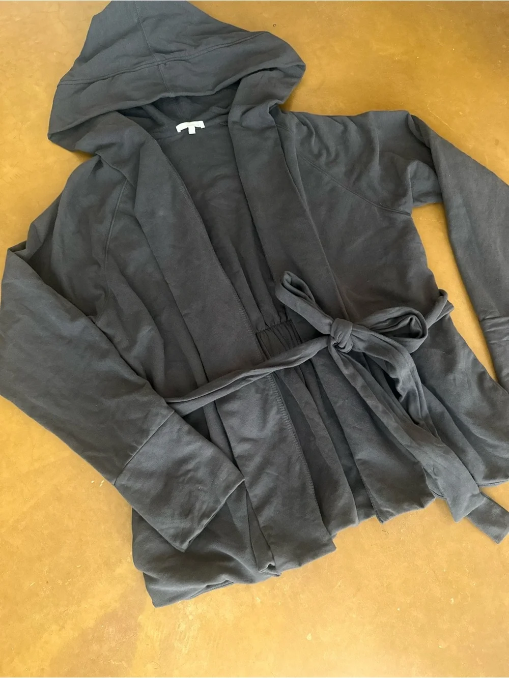 Skin - Luxury Cotton Hooded Loungewear Wrap / Cardigan